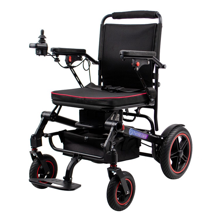 Lightweight Electric Folding Wheelchair With Lithium Battery